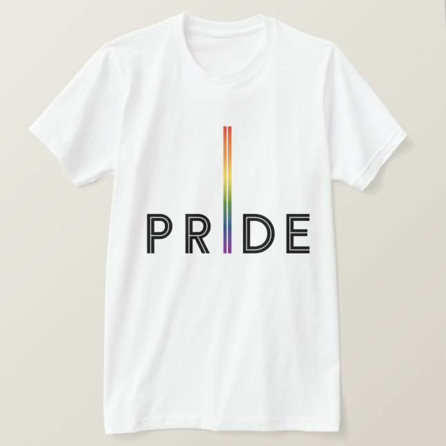 Rainbow Pride T Shirt | Högtidlighållande av Pride (Design framsida)