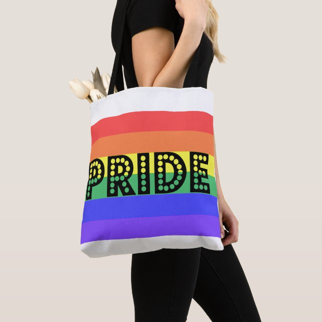 Rainbow Pride Tygkasse (Närbild)