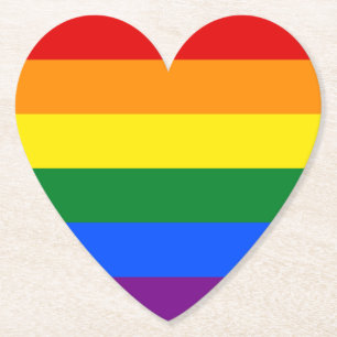 Rainbow Pride Underlägg Papper