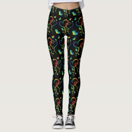 Rainbow Pride Valentine Leggings