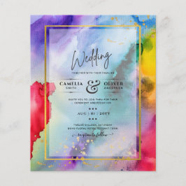 RAINBOW PRIDE WEDDING INVITATION Bläck LeahG