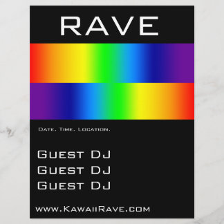 Rainbow Prism Anpassningsbar Rave Flyers