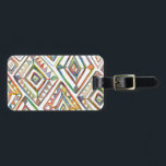 Rainbow Prism Luggage Tag Bagagebricka<br><div class="desc">Tappa aldrig ditt bagage med den här färgstarka märkrn för regnbåge. Anpassa med kontaktinformationen. Hand plockade diamant mönster.</div>