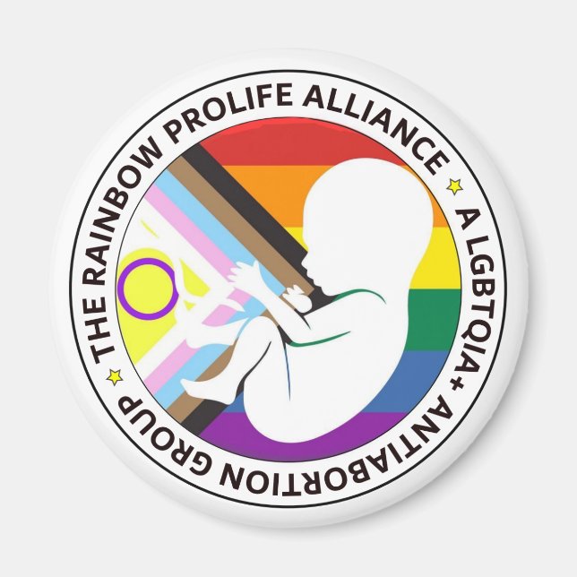 Rainbow Pro Life Alliance Magnets Magnet (Framsidan)