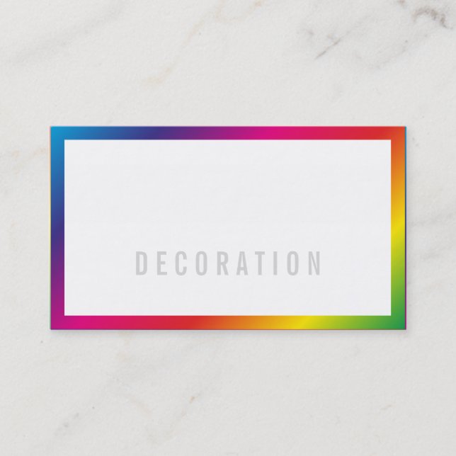 Rainbow Professionell Businesscards Visitkort (Framsida)