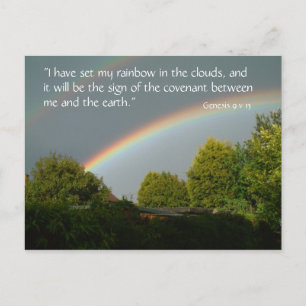 Rainbow Promise, Genesis 9 v 13 vykort