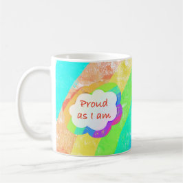 Rainbow Proud eftersom jag är kaffe Mugg