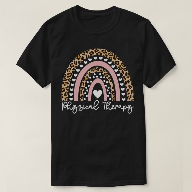 Rainbow PT PTA Therapy Physical Therapist  Physica T Shirt (Design framsida)
