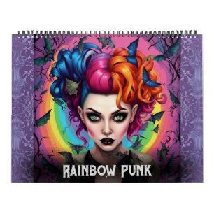 Rainbow Punks by Ivy and Fladdermus Art Calendar Kalender