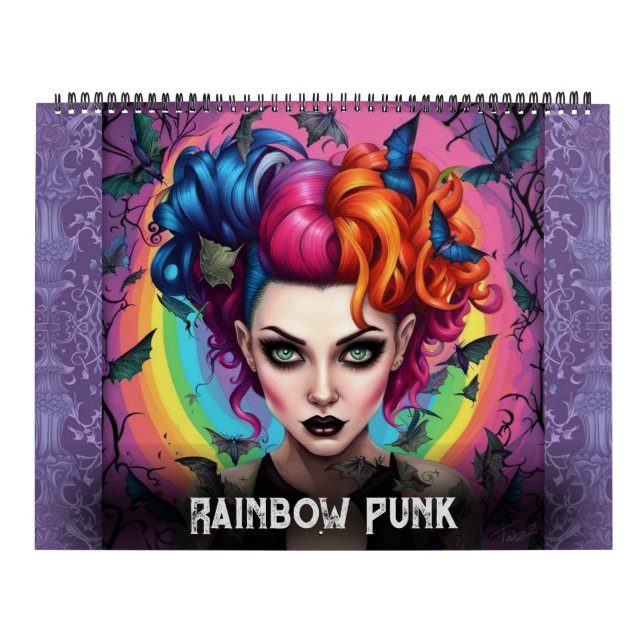 Rainbow Punks by Ivy and Fladdermus Art Calendar Kalender (Omslag)