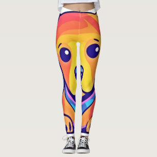 Rainbow Puppy Kärlek Leggings