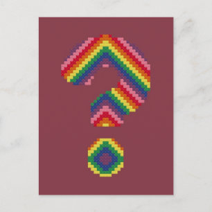 Rainbow Query Mark Vykort