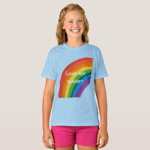 RAINBOW Rädda min planet (anpassningsbar) T Shirt