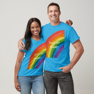 RAINBOW Rädda min planet (anpassningsbar) T Shirt
