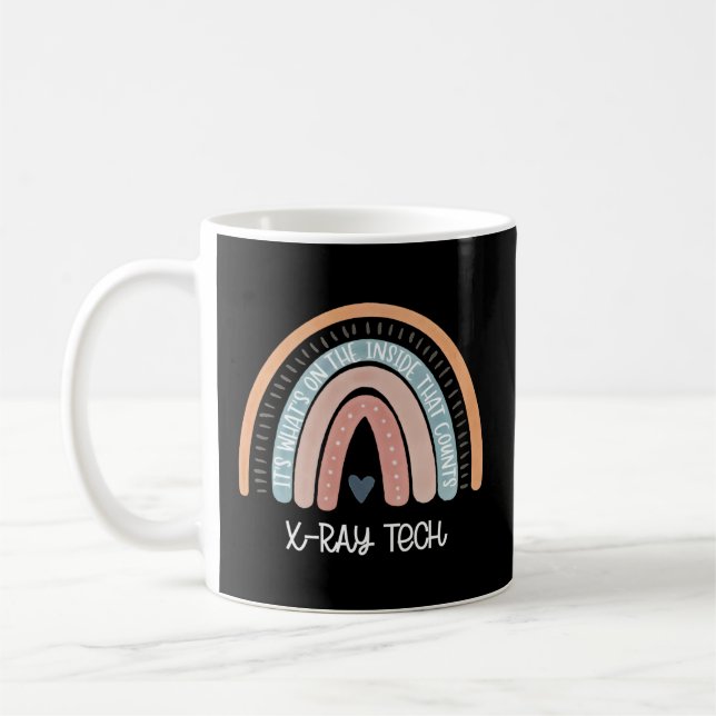 Rainbow Radiology Radiolog X-Ray Tech Kaffemugg (Vänster)