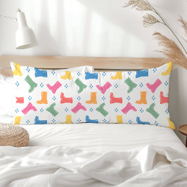 Rainbow Rain Boots Rainy Day Parad Collection Kroppskudde