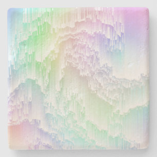 Rainbow Rain Glitch Stenunderlägg