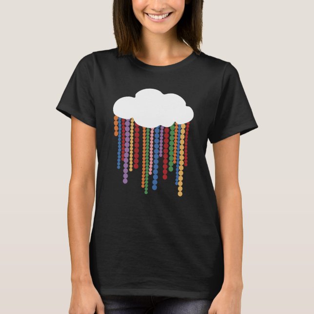 Rainbow Rain T Shirt (Framsida)