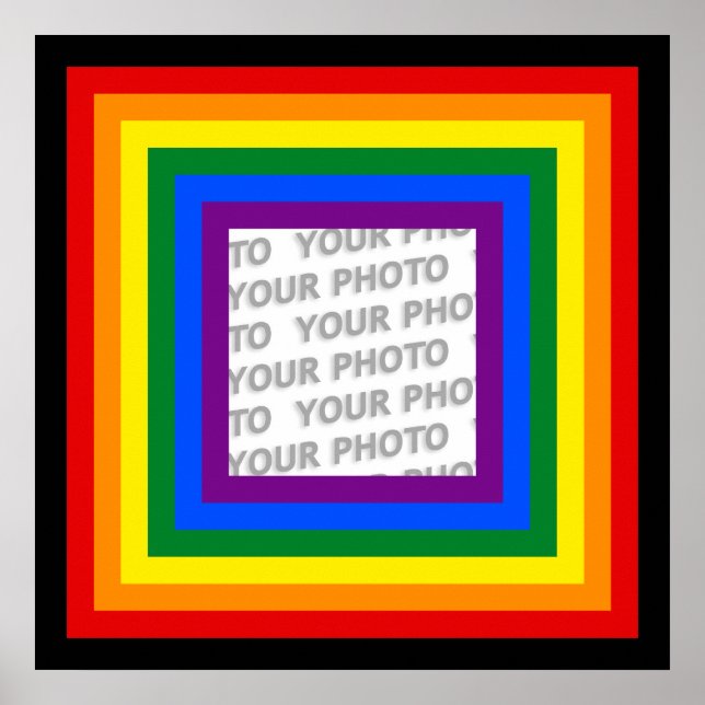 RAINBOW RAM + ditt tecken eller din bild Poster (Framsidan)