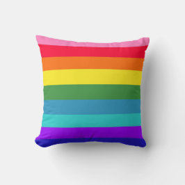 Rainbow rand American MoJo Pillow Kudde