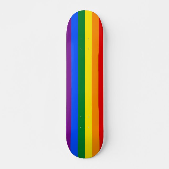 Rainbow rand Anpassningsbar Mini Skateboard Bräda 18,5 Cm (Framsida)