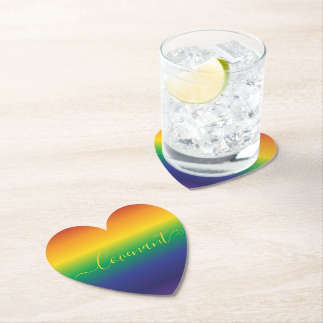 Rainbow Rand Bible Quote Papper Underlägg (Insitu)