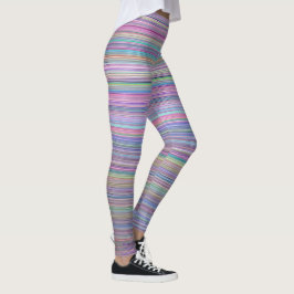 Rainbow Rand Brken Flatcreen TV-foto Leggings