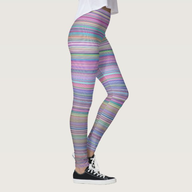 Rainbow Rand Brken Flatcreen TV-foto Leggings (Höger)