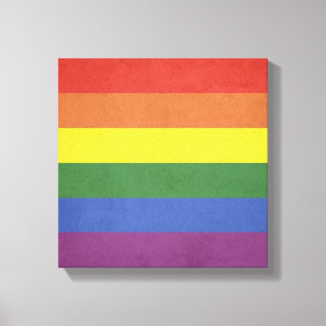 Rainbow rand canvastryck (Framsida)