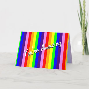Rainbow Rand Du är Fantastisk så mycket Kort