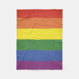 Rainbow rand fleecefilt