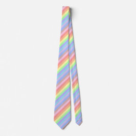 Rainbow Rand från Pastel Färg Tie Slips