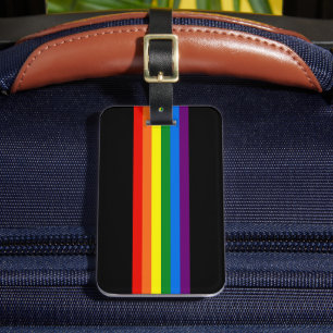 Rainbow Rand Gay pride HBT-stödgåvor Bagagebricka