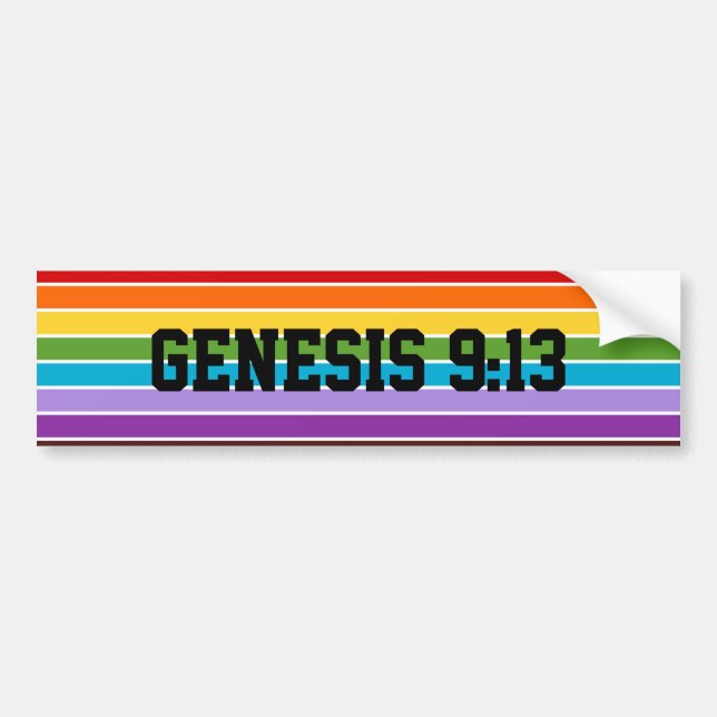 Rainbow Rand, Genesis 9:13 Bildekal (Framsidan)