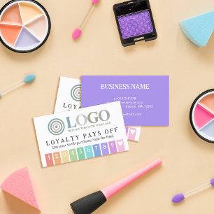 Rainbow Rand Heart 10 Din Logotyp Loyalty Slår Lojalitetskort