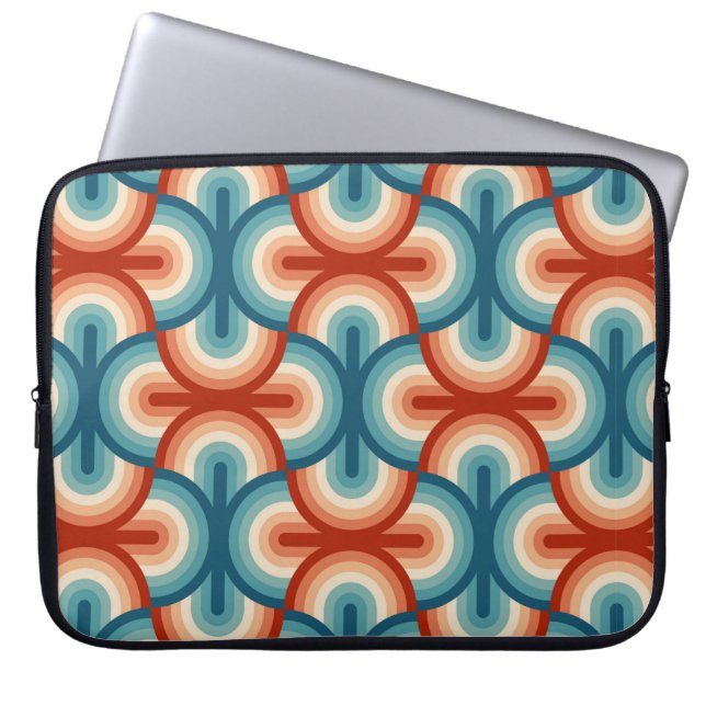 Rainbow rand illustration mönster laptop fodral (Framsidan)