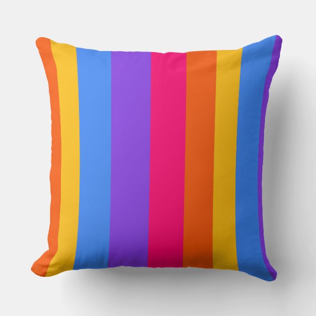 Rainbow Rand Kudde (Framsida)