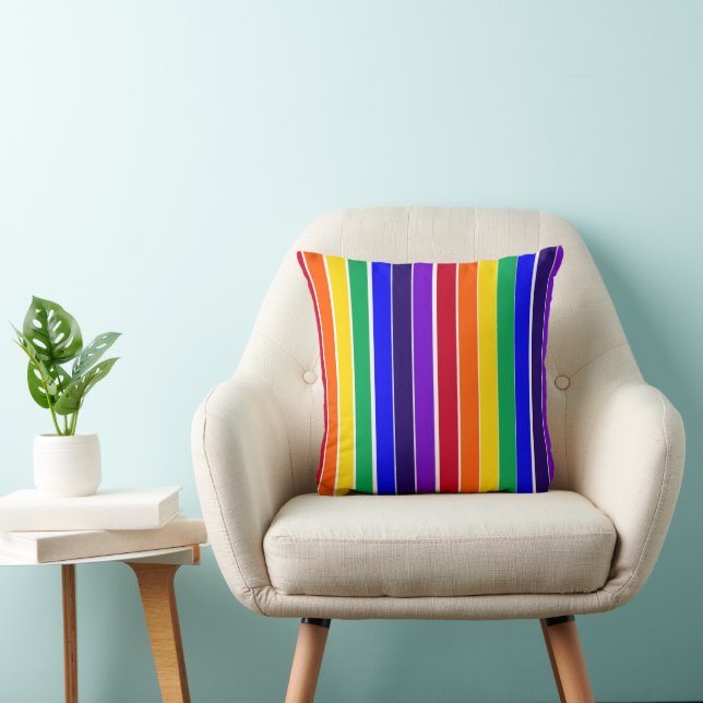 Rainbow Rand Kudde (Stol)