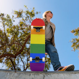Rainbow Rand LGBTQ Pride Mini Skateboard Bräda 18,5 Cm