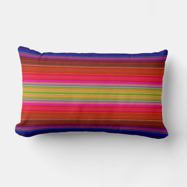 Rainbow Rand Lumbar Pillow Lumbarkudde (Framsida)