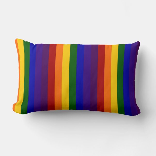 Rainbow Rand Lumbarkudde (Framsida)