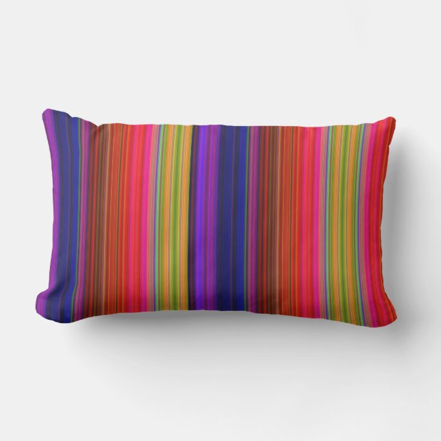 Rainbow Rand Lumbarkudde (Framsida)