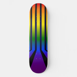Rainbow rand mini skateboard bräda 18,5 cm