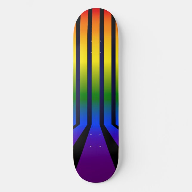 Rainbow rand mini skateboard bräda 18,5 cm (Framsida)