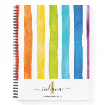 Rainbow Rand Monogram Script Namn