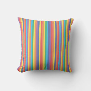 Rainbow Rand Mönster Kudde