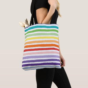 Rainbow Rand Mönster Tygkasse