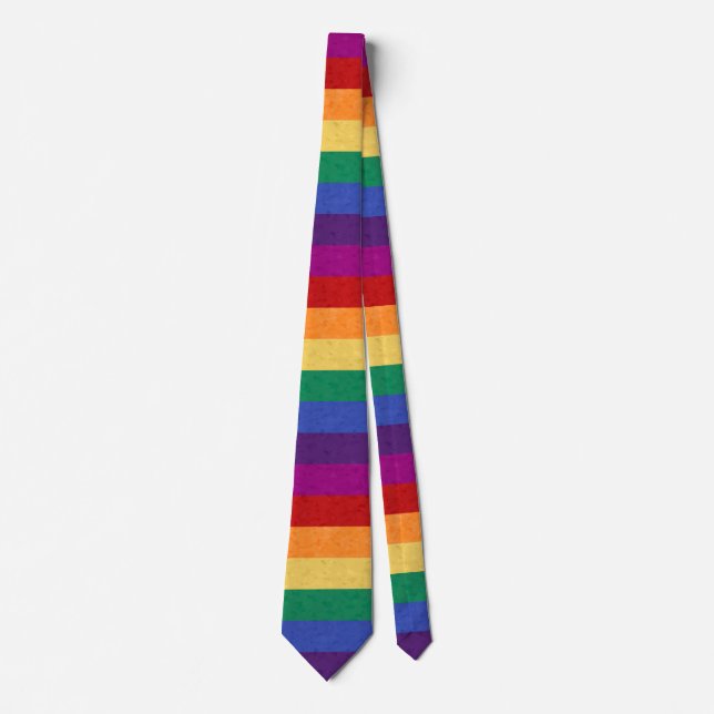 Rainbow Rand och Abstrakt Mönster Slips (Framsida)