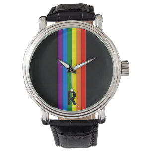 Rainbow Rand på Black Gay pride Personlig Armbandsur