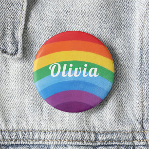 Rainbow Rand Personlig Knapp